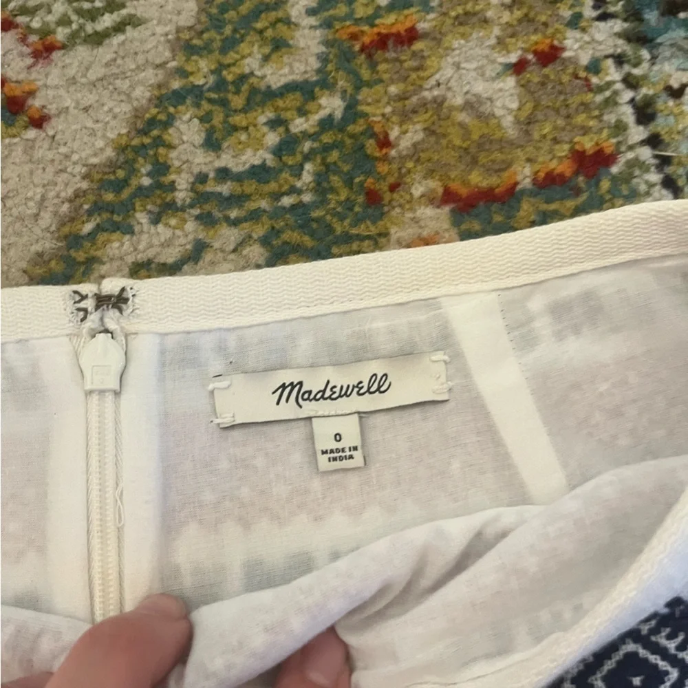 Madewell preppy aztec winter pattern adorable mini skirt